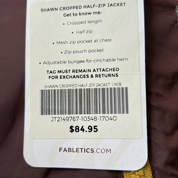Fabletics Shawn Cropped Half-Zip Jacket - Picture 6 of 6